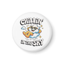 Chillin' in the Sky Cloud Ontwerp Fun Koelkast