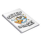 Chillin' in the Sky - Fun Cloud Design Spiral Notitieboek (Rechterzijde)