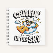 Chillin' in the Sky - Fun Cloud Design Spiral Notitieboek (Voorkant)