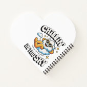Chillin' in the Sky - Fun Cloud Design Spiral Notitieboek (Achterkant)