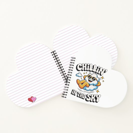 Chillin' in the Sky - Fun Cloud Design Spiral Notitieboek (Binnen)
