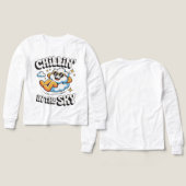 Chillin' in the Sky Retro Cloud Design voor de zom (Voorkant /achterkant)