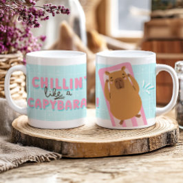Chillin' Like a Capybara Grappige zomerse trendy Koffiemok