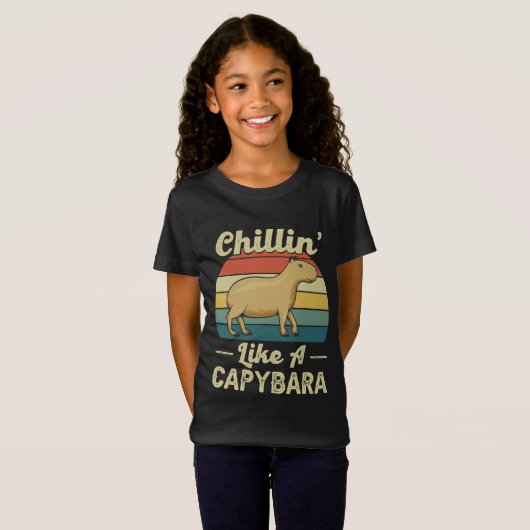 Chillin' Like A Capybara T-shirt (Voorkant volledig)