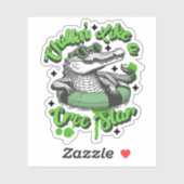 Chillin' Like a Croc Star Sticker: Cool Crocodile Sticker (Vel)