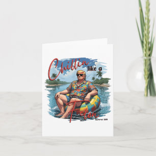 Chillin Like A Felon Grappig Trump Zomer 2024 _1 Kaart
