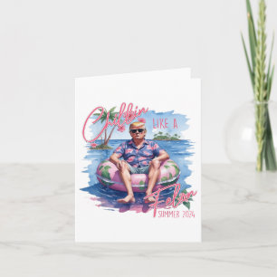 Chillin Like A Felon Summer 2024 Grappige Trump 20 Kaart