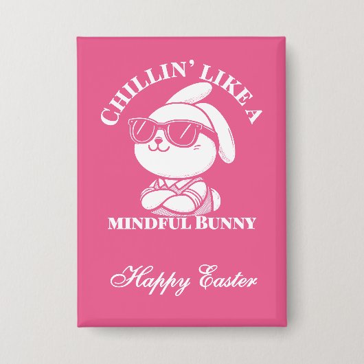 Chillin' Like A Mindful Bunny beroemd gemaakt door Button (Voorkant)
