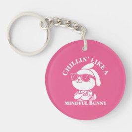 Chillin’ Like A Mindful Bunny beroemd gemaakt door Sleutelhanger