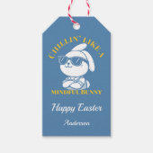 Chillin' Like A Mindful Bunny Custom Pasen Cadeaulabel (Voorkant)