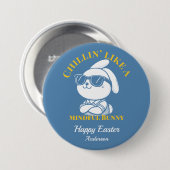 Chillin' Like A Mindful Bunny Gepersonaliseerde Pa Ronde Button 7,6 Cm (Voorkant /achterkant)