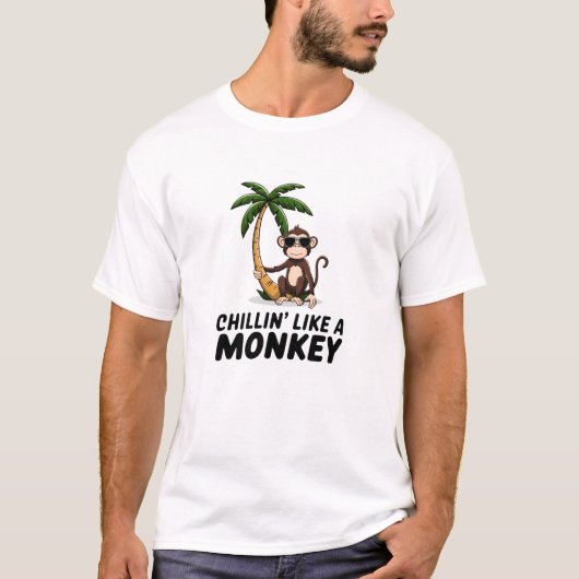 Chillin’ Like a Monkey T-shirt (Voorkant)