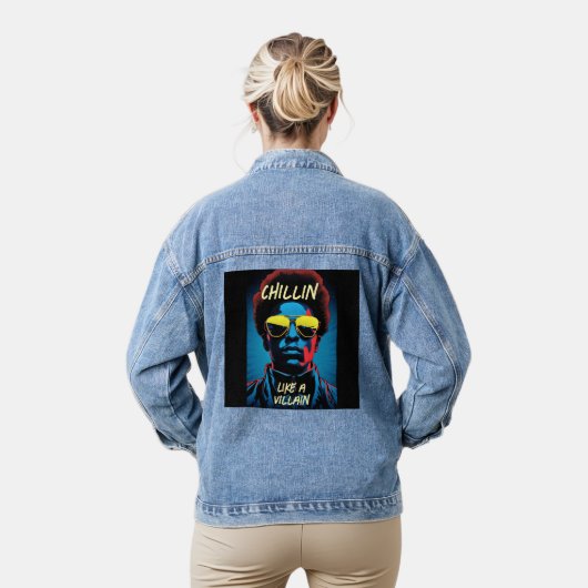 Chillin Like a Villain Denim Jas Jacket (Model)