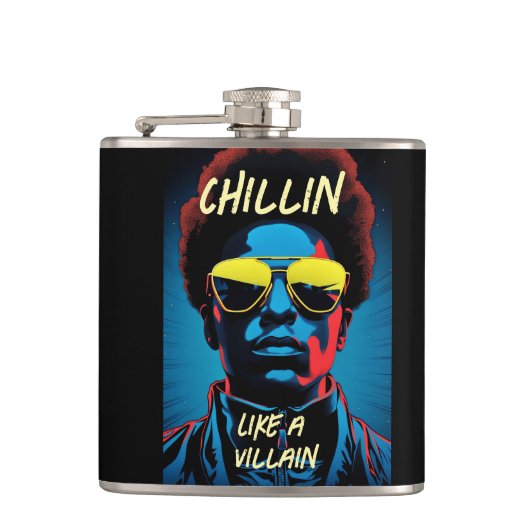 Chillin Like a Villain Flask Heupfles (Voorkant)
