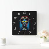 Chillin Like a Villain Wall Clock Vierkante Klok (Huis)