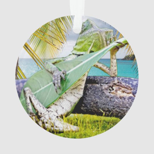 Chillin' Lizzard Ornament (achterkant)