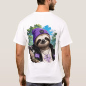Chillin' Luiaard T-Shirt (Achterkant)