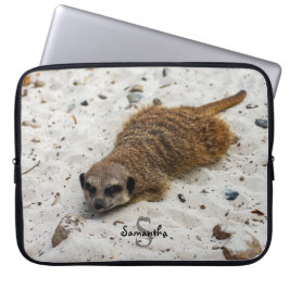 Chillin' Meerkat Laptop Sleeve