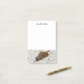 Chillin' Meerkat Post-it Notes (Op bureau)