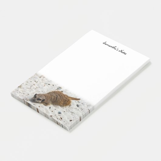 Chillin' Meerkat Post-it Notes (Schuin)