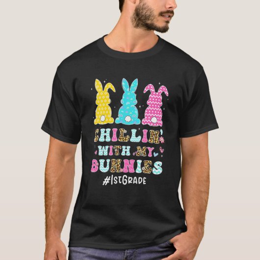 Chillin' met 1st-docer Bunny Lover Pasen T-shirt (Voorkant)