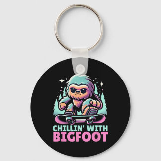 Chillin’ met Bigfoot Alpine Wintersport Snowboa Sleutelhanger