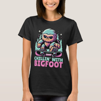 Chillin’ met Bigfoot Alpine Wintersport Snowboa T-shirt