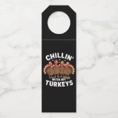 Chillin met cadeau voor mijn Thanksgiving van kalk Flessenhanger (Voorkant)