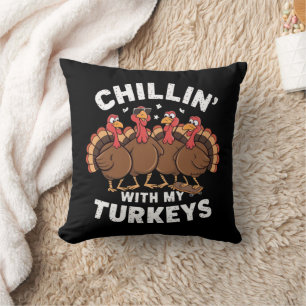 Chillin met cadeau voor mijn Thanksgiving van kalk Kussen