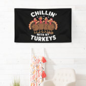 Chillin met cadeau voor mijn Thanksgiving van kalk Spandoek (Insitu)