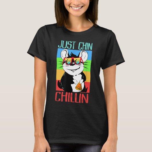Chillin met de gekoelde Chinchilla T-shirt (Voorkant)