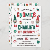 Chillin met de kerstfeest van mijn Gnomen Kaart (Voorkant / Achterkant)