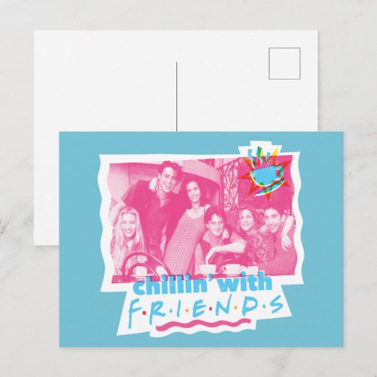 Chillin' met FRIENDS™ Briefkaart (Voorkant / Achterkant)