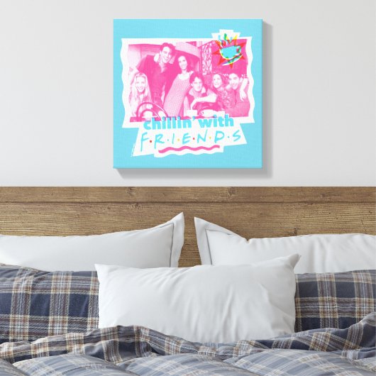 Chillin' met FRIENDS™ Canvas Afdruk (Insitu (Slaapkamer))