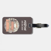 Chillin' met FRIENDS™ Cartoon Bagagelabel (Achterkant horizontaal)