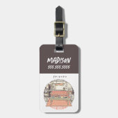 Chillin' met FRIENDS™ Cartoon Bagagelabel (Voorkant verticaal)