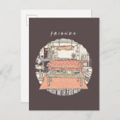 Chillin' met FRIENDS™ Cartoon Briefkaart (Voorkant / Achterkant)