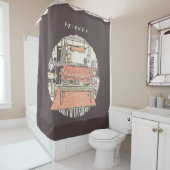 Chillin' met FRIENDS™ Cartoon Douchegordijn (In situ)