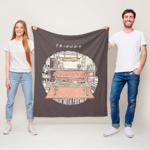 Chillin' met FRIENDS™ Cartoon Fleece Deken