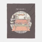 Chillin' met FRIENDS™ Cartoon Fleece Deken (Voorkant)
