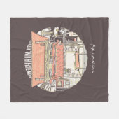 Chillin' met FRIENDS™ Cartoon Fleece Deken (Voorkant (Horizontaal))