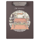 Chillin' met FRIENDS™ Cartoon Klembord (Voorkant)