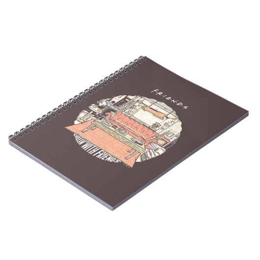 Chillin' met FRIENDS™ Cartoon Notitieboek (Linkerzijde)