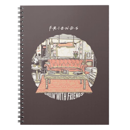 Chillin' met FRIENDS™ Cartoon Notitieboek (Voorkant)
