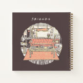 Chillin' met FRIENDS™ Cartoon Notitieboek (Achterkant)