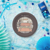 Chillin' met FRIENDS™ Cartoon Papieren Bordje (Feest)