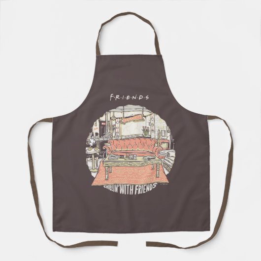 Chillin' met FRIENDS™ Cartoon Schort (Voorkant)