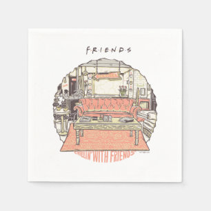 Chillin' met FRIENDS™ Cartoon Servet