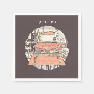 Chillin' met FRIENDS™ Cartoon Servet