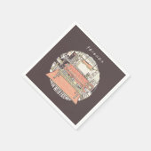 Chillin' met FRIENDS™ Cartoon Servet (Hoek)